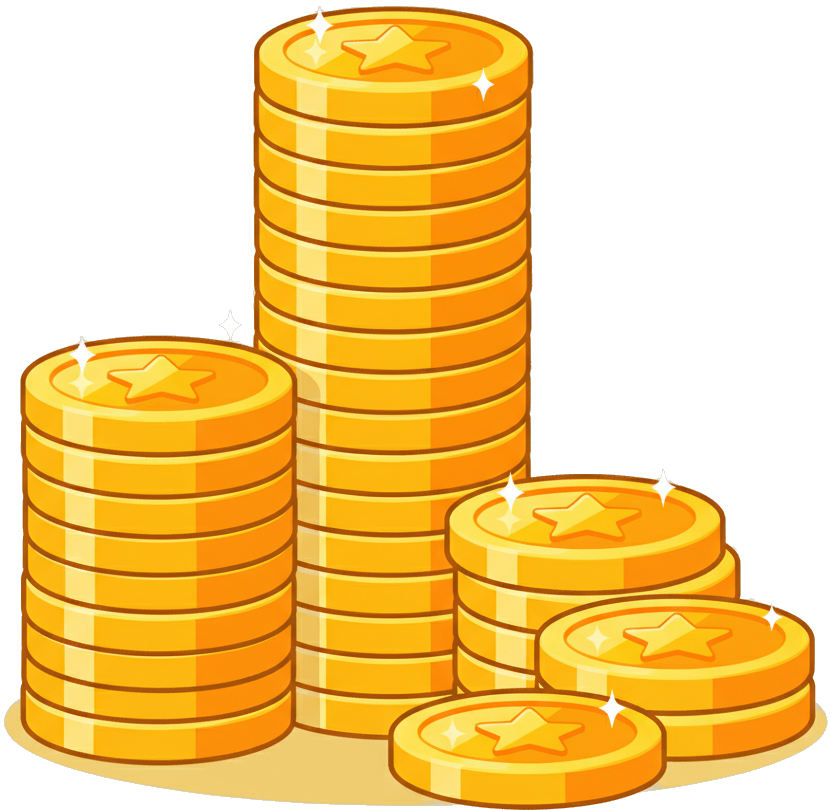 Floating coins