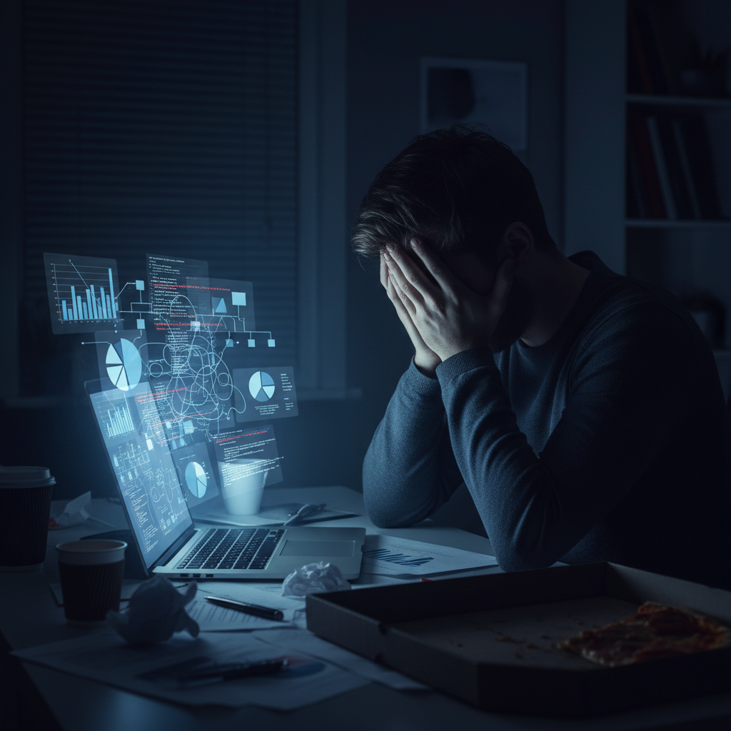 Frustrated marketer stuck trying to build software